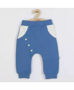 Baby Sweatpants - Blauw - Katoen - Maat 56 (0-3 maanden)