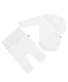 Babykleding - 2-delige set - Romper met lange mouwen - Broek met elastische taille