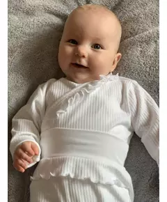 Babykleding - 2-delige set - Romper met lange mouwen - Broek met elastische taille