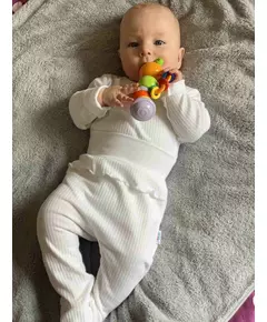Babykleding - 2-delige set - Romper met lange mouwen - Broek met elastische taille