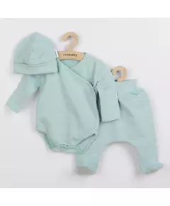 Babyset - 3-delig - Mutsje, rompertje met lange mouwen & broek