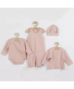 Kledingset - 4-delig - Rompertje met lange mouwen - Mouwloze onesie