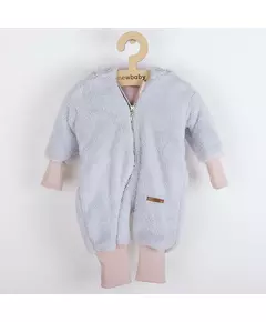 overall - teddy bear - capuchon - Wellsoft - maat 62 (3-6m)