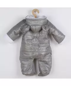 Jumpsuit - Grijs - Capuchon met Oren - Maat 68 (4-6 maanden)