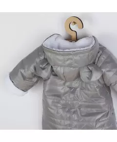 Jumpsuit - Grijs - Capuchon met Oren - Maat 68 (4-6 maanden)