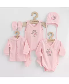 Babyset - 5-delig - Roze - Maat 62 (3-6 maanden) - Romper