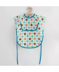 slabbetje - 42x35 cm - met dierenprint - klittenbandsluiting