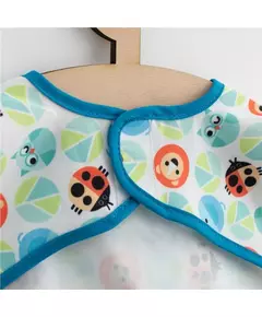 slabbetje - 42x35 cm - met dierenprint - klittenbandsluiting