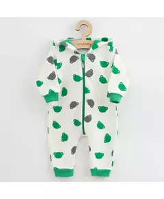 Jumpsuit - Capuchon - Groen - Beertjes - Maat 92 (18-24m)