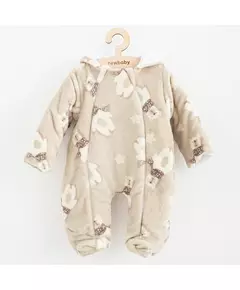 Baby Jumpsuit - Wellsoft - Polar Bear - Capuchon - 0-3 Maanden