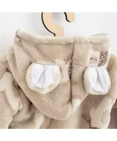 Baby Hoodie - Wellsoft - Beige - Maat 80 (9-12 maanden)