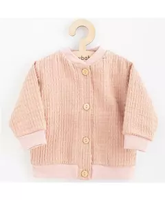 Baby Katoen Coat - Lichtroze - 100% Katoen - Maat 80 (9-12 maanden)