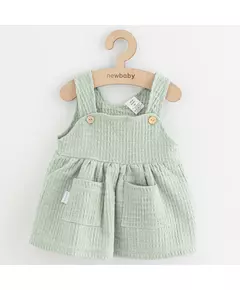 Kinderkleding - Katoen Jurkje - Sage - 6-9 maanden - Babyrok