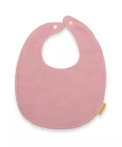Slabbetje - Roze - Katoen - Drukknopen - 22x25 cm - Katoen