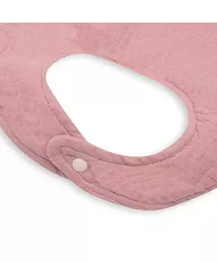 Slabbetje - Roze - Katoen - Drukknopen - 22x25 cm - Katoen