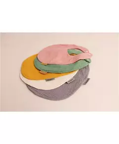 Slabbetje - Katoen - Grijs - 100% biologisch katoen - 22x25 cm