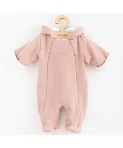 babykleding - roze babypakje - met capuchon - winter jumpsuit