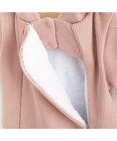 Jumpsuit - Frosty Pink - Capuchon - Maat 80 (9-12 maanden)