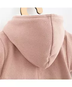 Jumpsuit - Frosty Pink - Capuchon - Maat 80 (9-12 maanden)