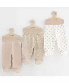Babybroekjes - 3-delig - Beige - Dino's - Sterren - Uni