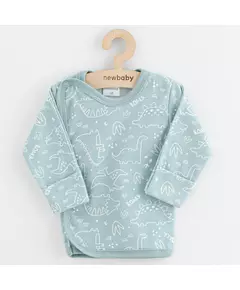 baby onesie - dino's - mint - maat 50 - newborn - babykleding