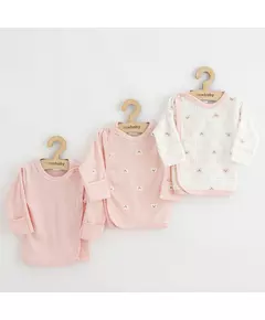 Babytruitjes - 3 Stuks - Katoen - Drukknopen - Lange Mouwen
