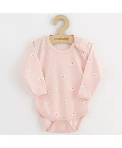 Babyromper - Lichtroze - Berenprint - Drukknopen - Maat 80 (9-12 maanden)