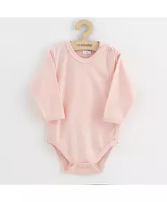 Baby romper - Lichtroze - Lange mouwen - Maat 50 - Katoen