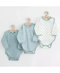 Babyrompertjes - 3-delige set - Full zipper - 100% katoen