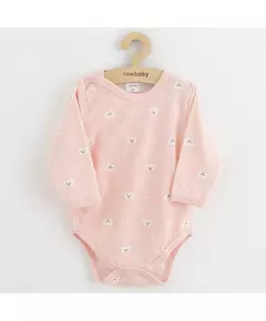 Babyromper - Roze - Met beertjespatroon - Maat 68 (4-6 maanden)