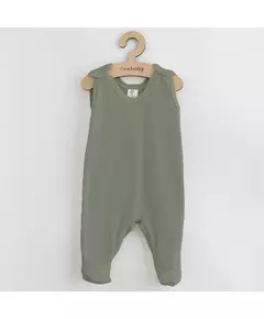 Baby Romper - Olijfgroen - 100% katoen - Maat 74 (6-9 maanden)