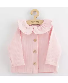 Babyjasje - Lichtroze - Maat 56 (0-3m) - Geribd katoen