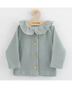 Trui - Pastelkleur - Kraag met ruches - Maat 80 (9-12m)