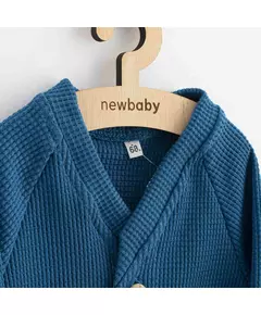 Babyvest - Gebreid - V-hals - Houten knopen - Maat 86 (12-18 maanden)