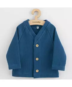 Kinderjasje - Blauw - Maat 68 (18-24m) - 100% Katoen - V-hals