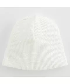 Baby Muts - Katoen - Wafelpatroon - Wit - Maat 92/98 - Babyhoofddeksel