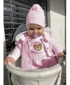 Baby muts - Roze - 100% katoen - Maat 92/98 - baby cap