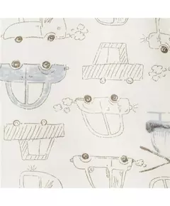 Baby romper - maat 80 - 100% katoen - voertuigen patroon