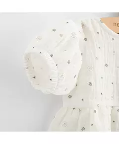 Baby jurkje - Katoen - Korte mouwen - Bloemetjes en stippen