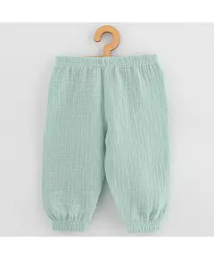 Babybroek - Mousseline - Mintgroen - Elastische tailleband