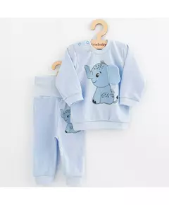Babyset - Olifantmotief - Katoen - 3D-oren - T-shirt en broek