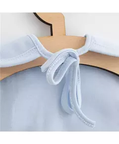 Slabbetje - Baby cotton bib - Happy elephant - Lichtblauw
