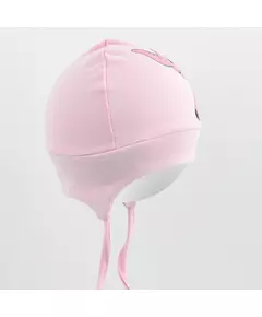 Babyhoedje - Roze - 3D-Oortjes - Olifantillustratie - 100% Katoen