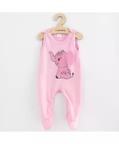Babypakje - 100% Katoen - OEKO-TEX - Roze met Olifant - Voetjes