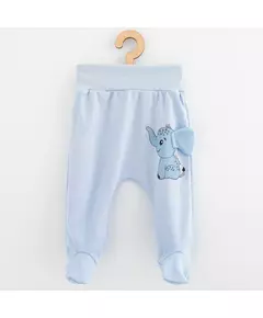 Kleding - Baby Romper - Happy Elephant - Blauw - Voetjes