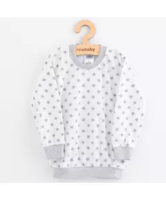 Babykleding - Katoenen pyjama's - Grijze broek - Witte trui