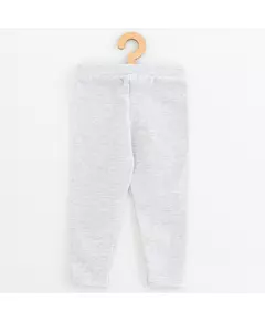 Legging - Lichtgrijs - 95% Katoen - Brede Elastische Tailleband