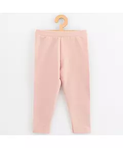 Kinderleggings - lichtroze - sweatstof - tapered pasvorm