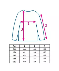 Kinderkleding - Lange mouwen trui - Lichtroze - 100% katoen