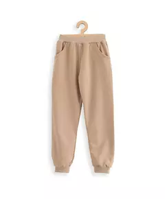 Kinder Joggingbroek - Beige - Elastische Tailleband - Zakken